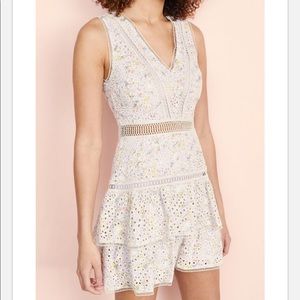 Alice + Olivia Tonie Tiered Floral-print Dress